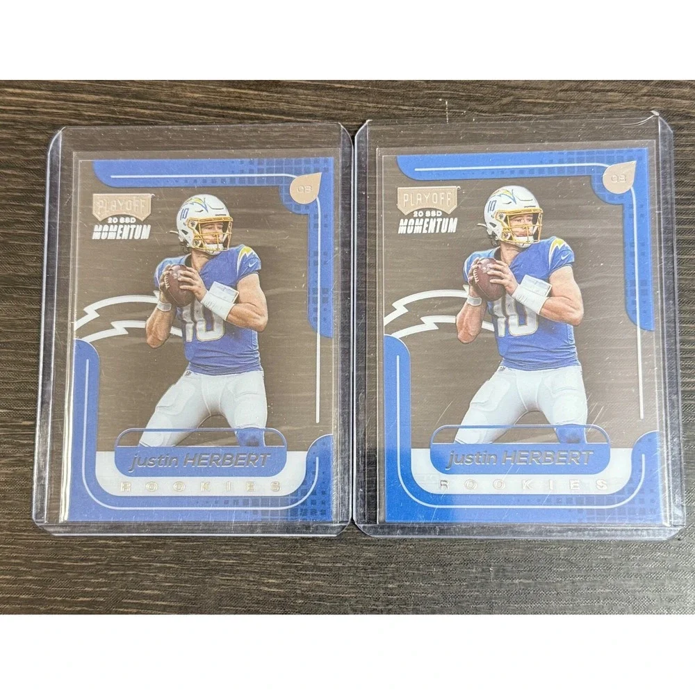 2020 Panini Chronicles Justin Herbert Playoff Momentum Rookies Lot of 2